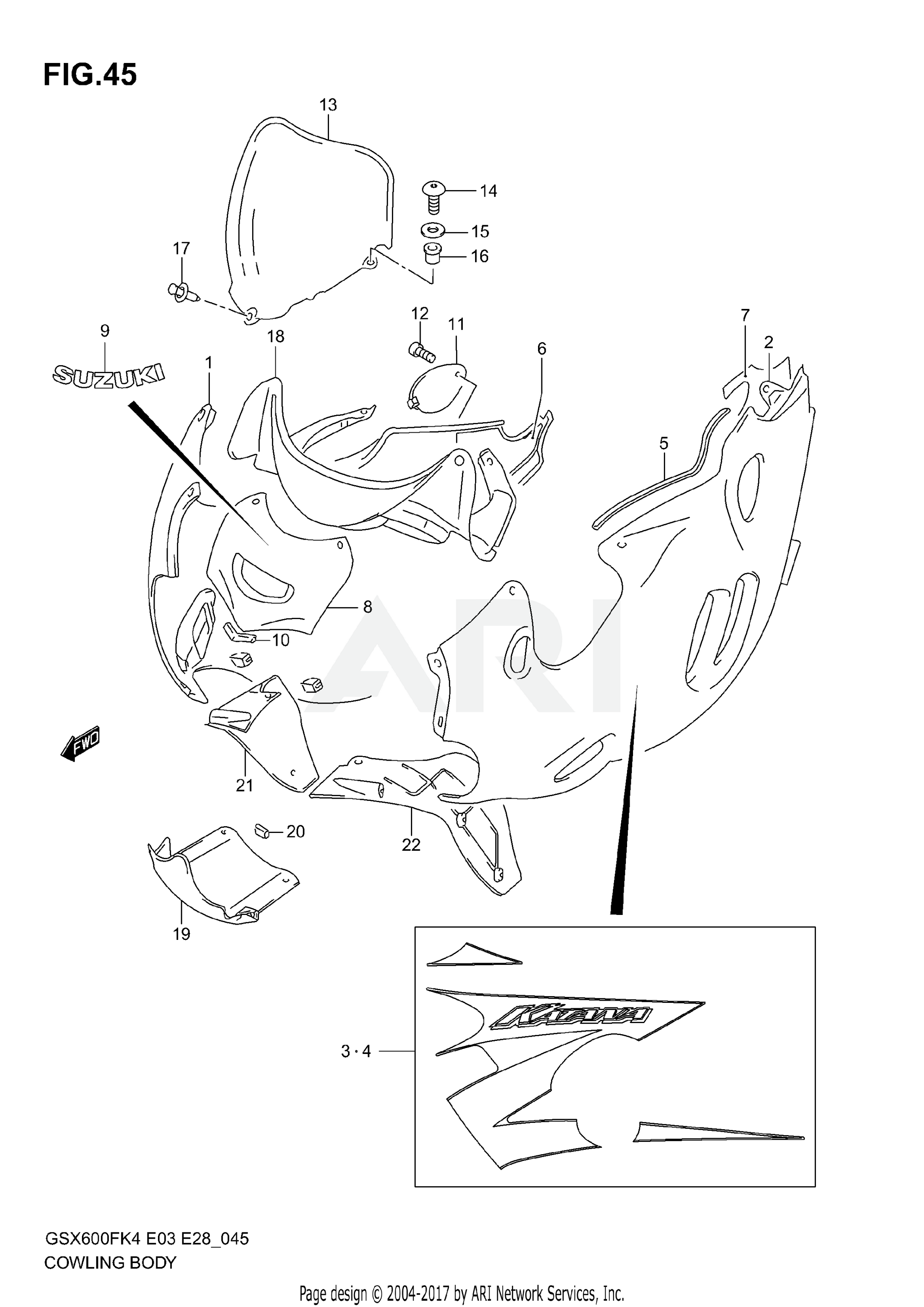 COWLING BODY (MODEL K4)