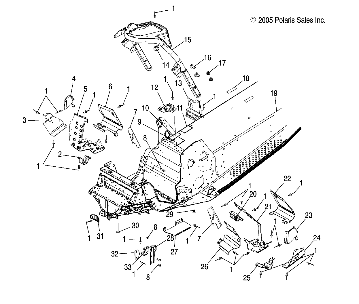 CHASSIS, FRONT - S06PT7HS (4997539753A03)