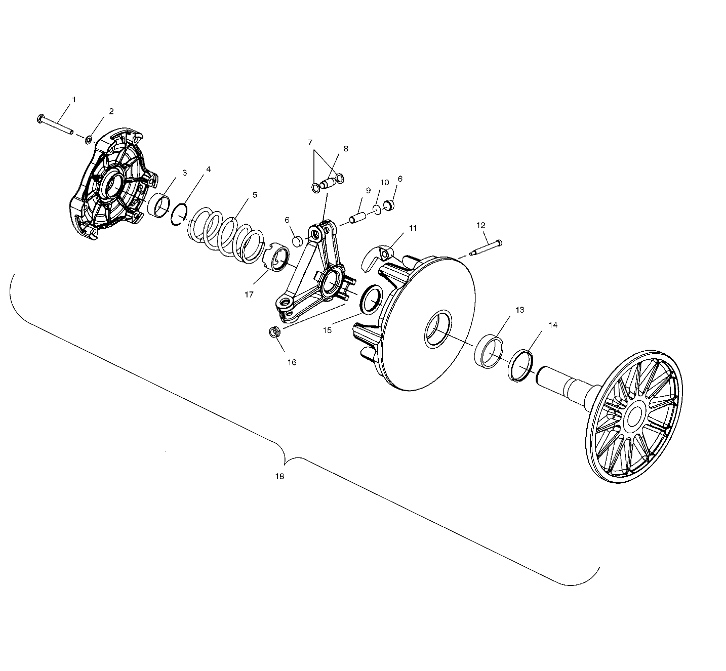 DRIVE CLUTCH - S02NP7CSA/CSB (4967576757C01)