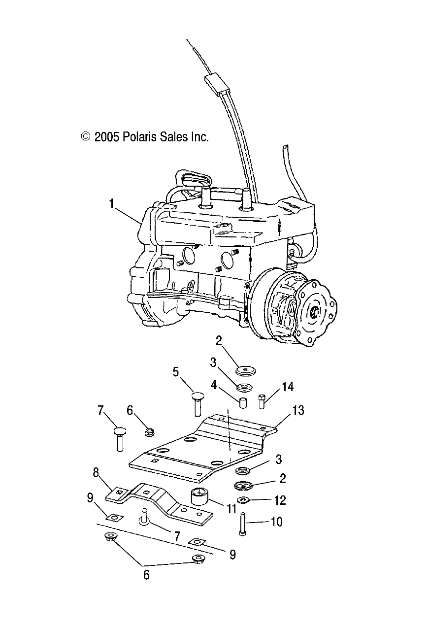 ENGINE, MOUNTING - S07NT3AS/AE (4997299729C02)