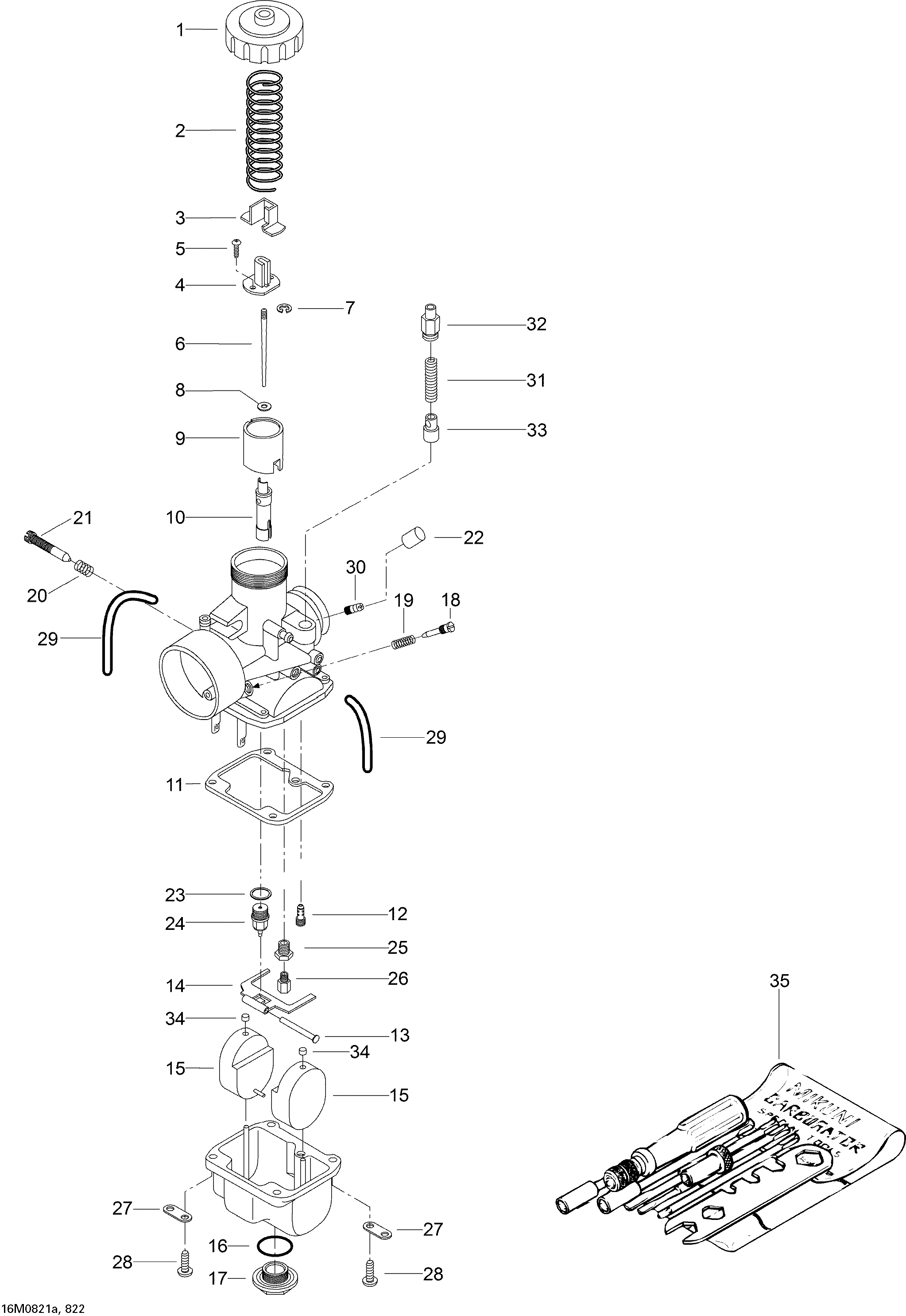 Carburetor WT 550F