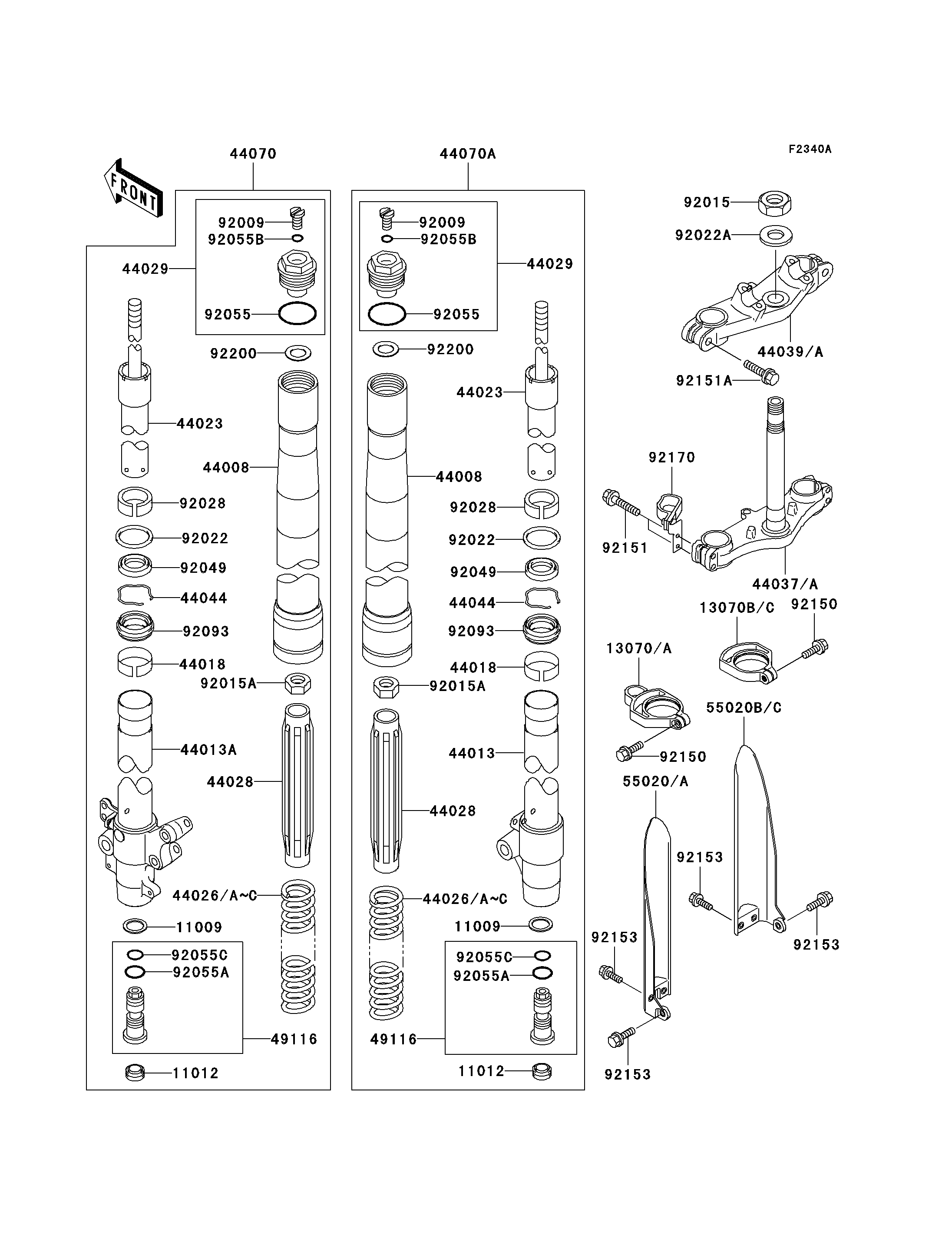 Front Fork(A7F-A9FA)