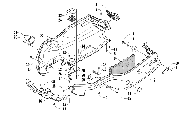 BELLY PAN AND FRONT BUMPER ASSEMBLY