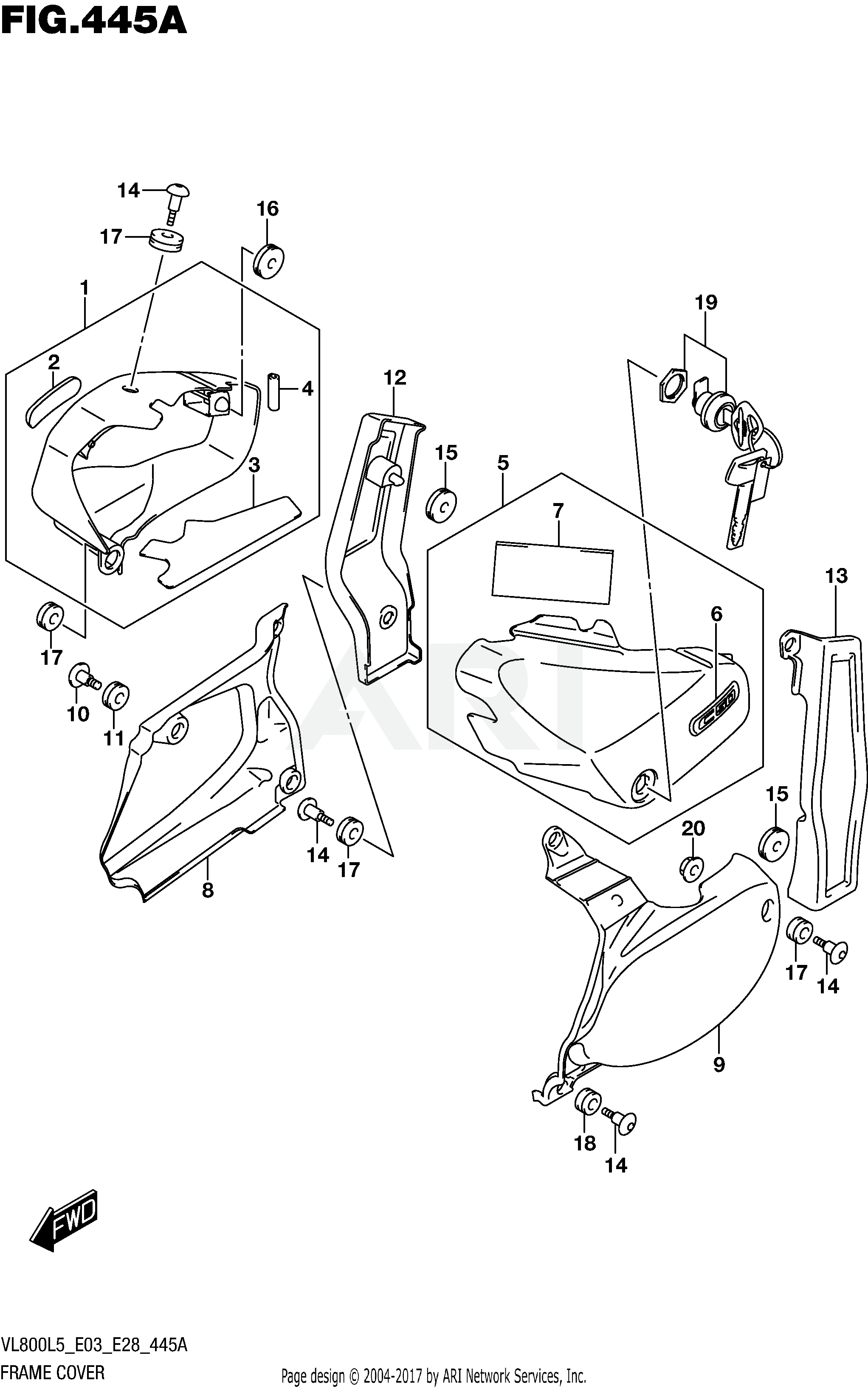 FRAME COVER (VL800L5 E03)