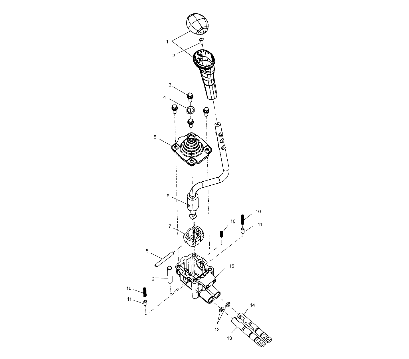 GEAR SELECTOR - A02CB32AA/AB/FC (4970107010C04)