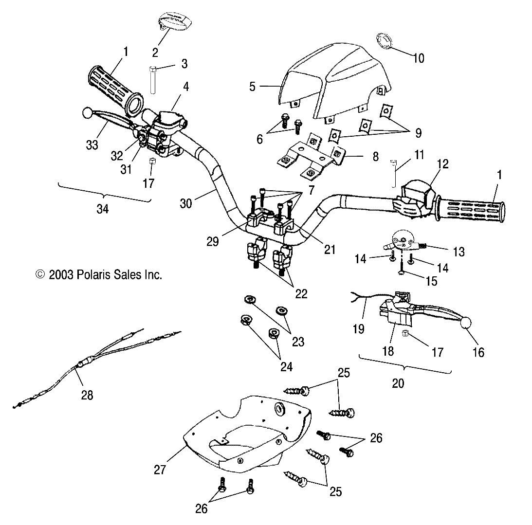 HANDLEBAR - A04FA09CA/CB (4987808780B11)