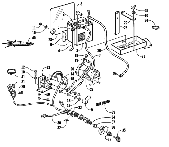 BATTERY, SOLENOID, AND CABLES (Optional)