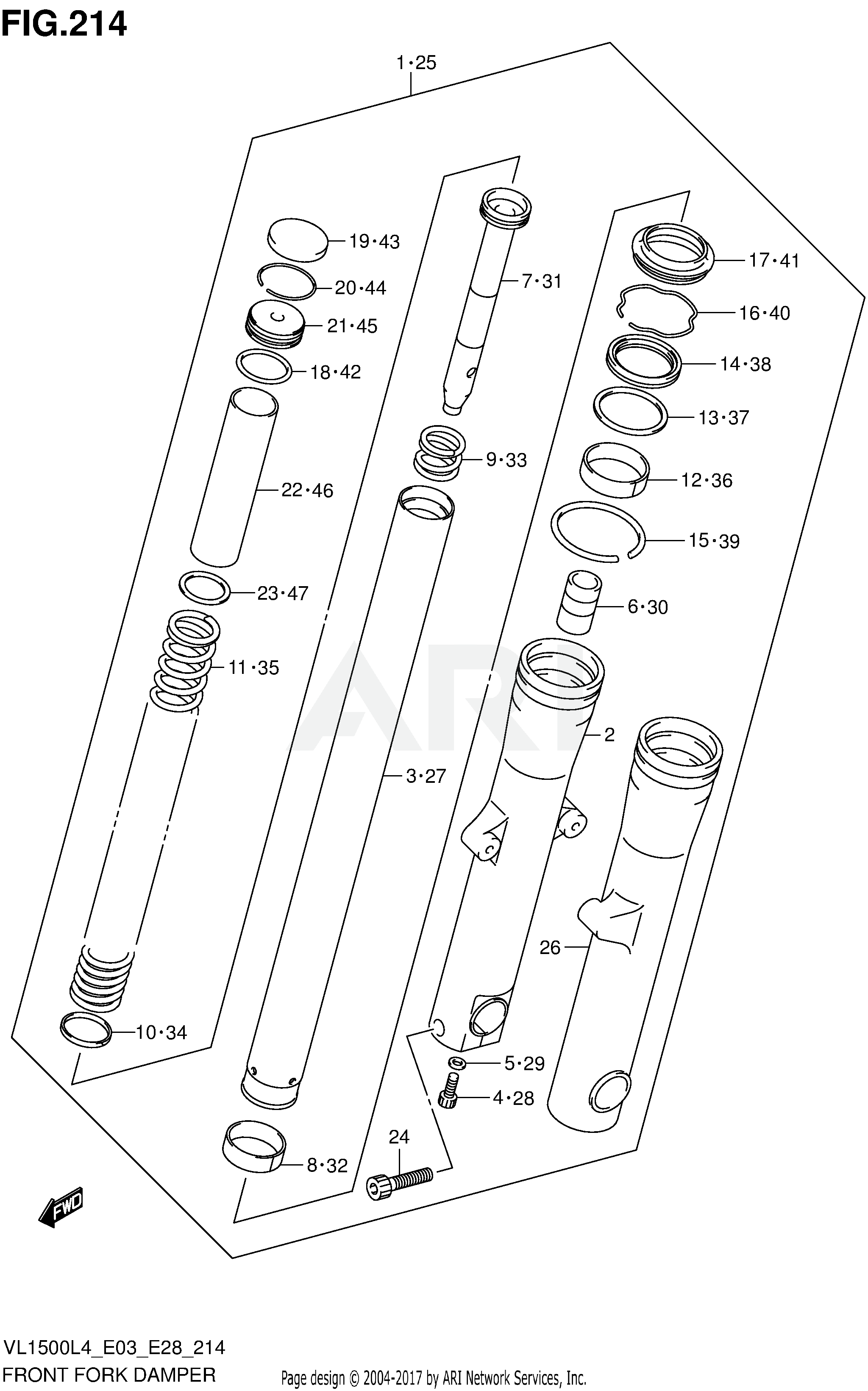 FRONT FORK DAMPER (VL1500BL4 E28)