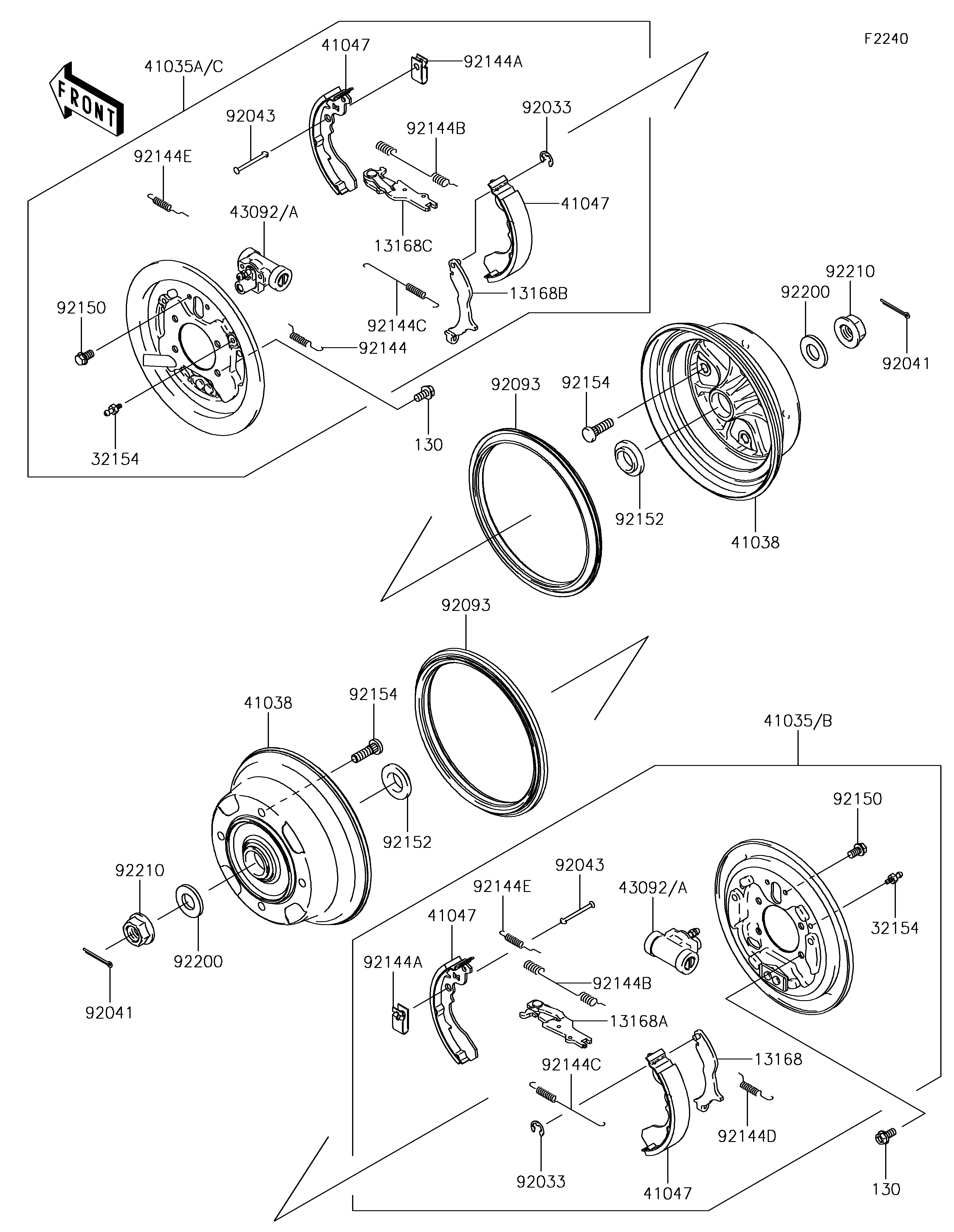 Rear Hubs/Brakes