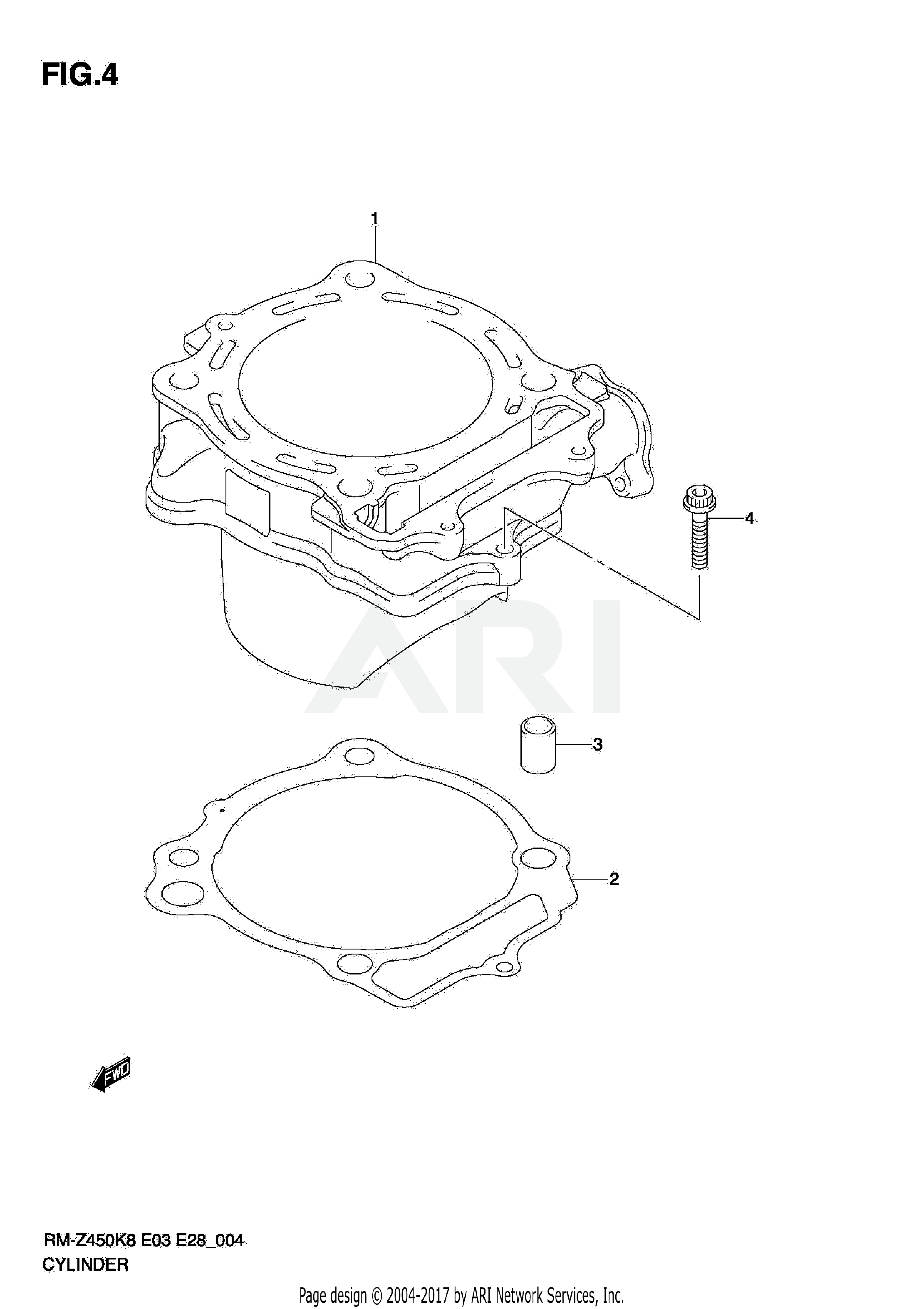 CYLINDER (RM-Z450 K8/K9/L0)