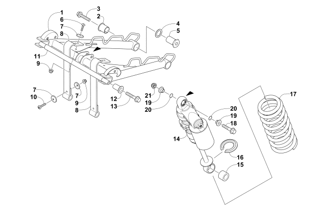 REAR SUSPENSION FRONT ARM ASSEMBLY