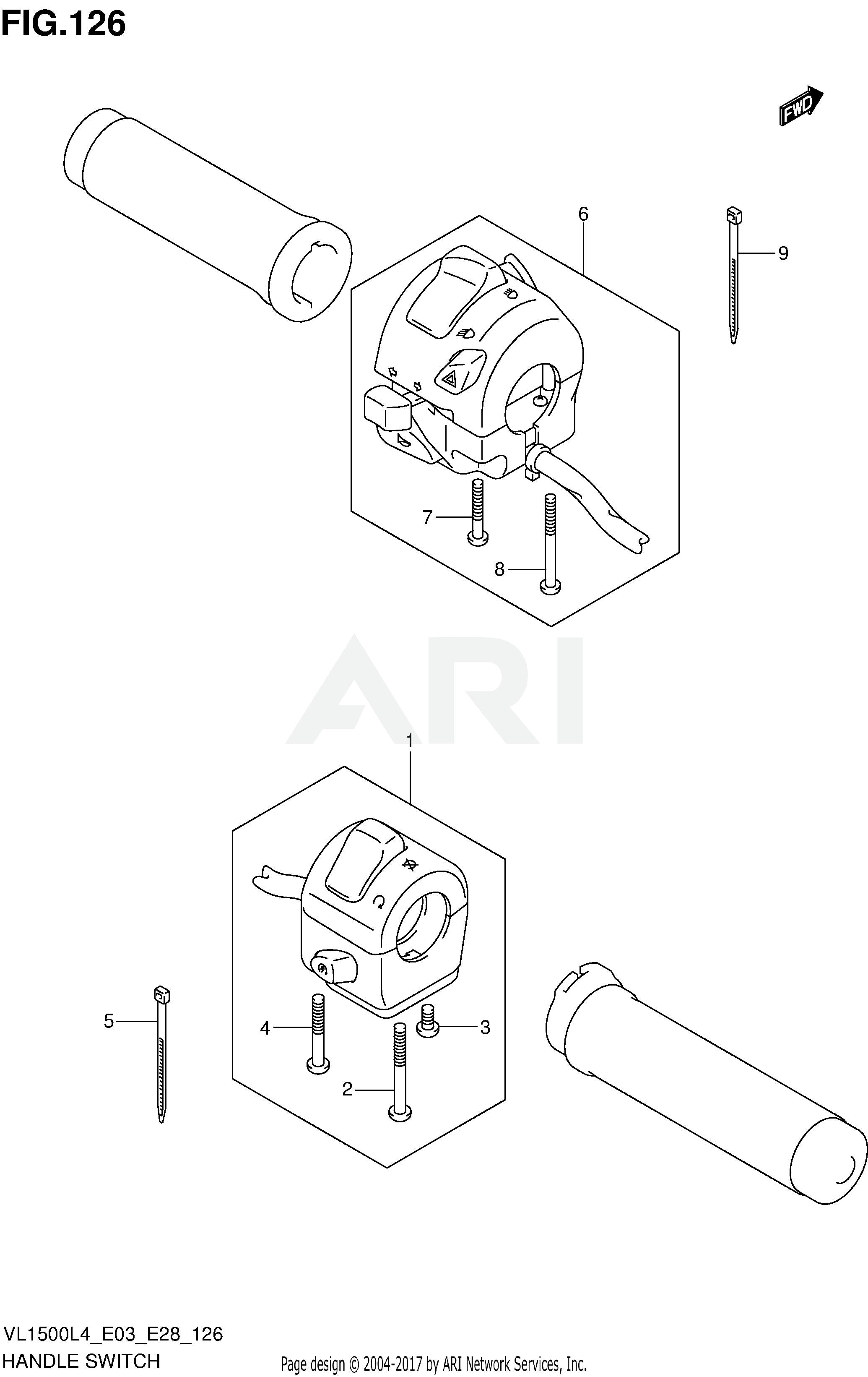 HANDLE SWITCH (VL1500L4 E03)