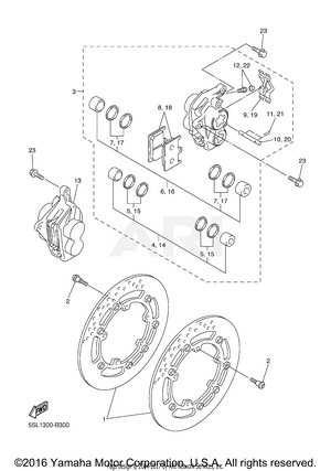 FRONT BRAKE CALIPER