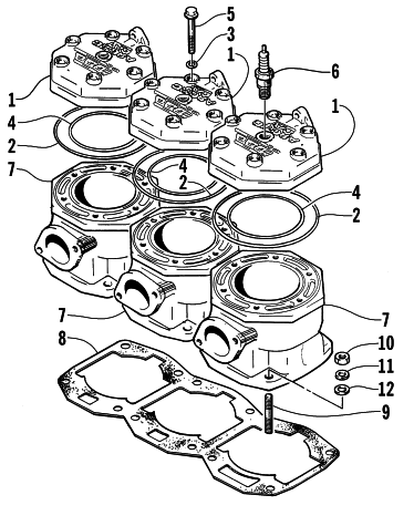 CYLINDER AND HEAD ASSEMBLY