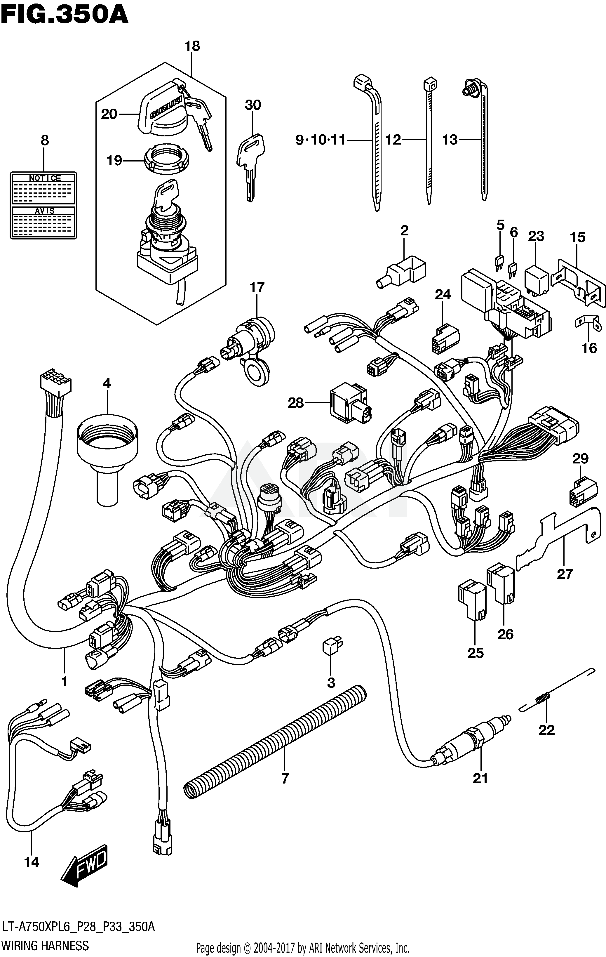 WIRING HARNESS (LT-A750XPL6 P28)