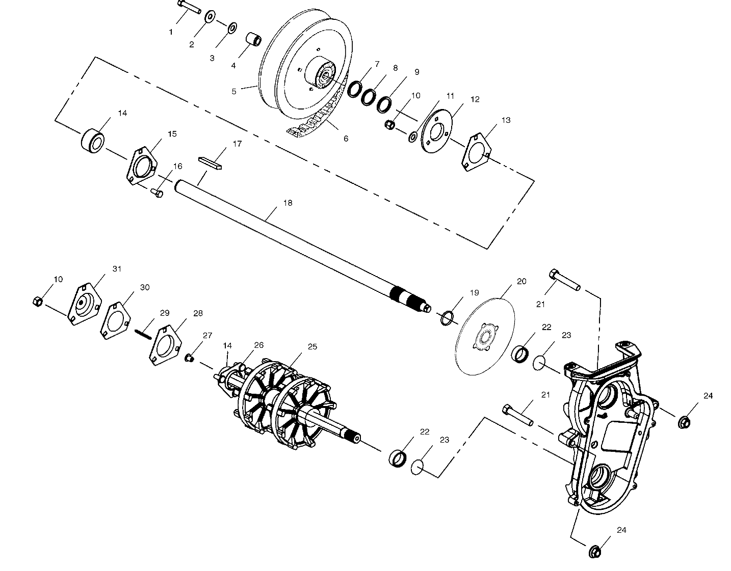 DRIVE TRAIN - S02NP6ES/S02NE6ES (4973427342D01)