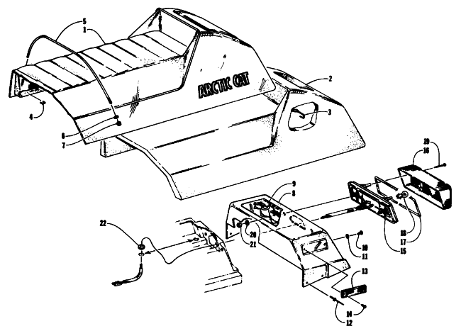 SEAT AND TAILLIGHT ASSEMBLIES