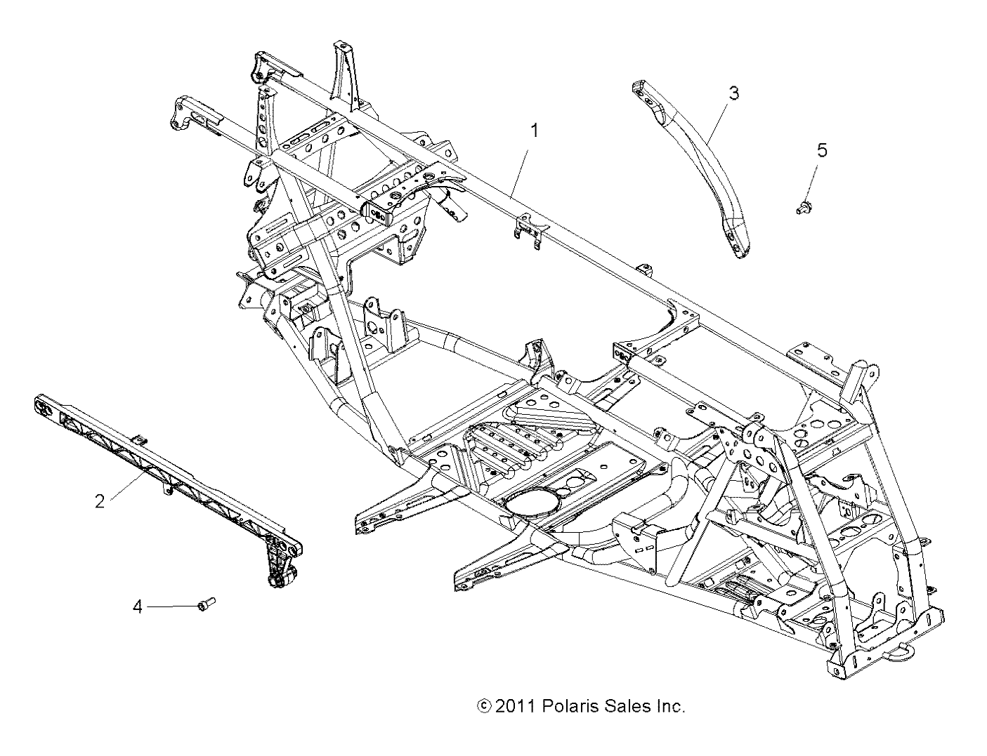 CHASSIS, MAIN FRAME - A13GH8EFK (49ATVFRAME12SP550)