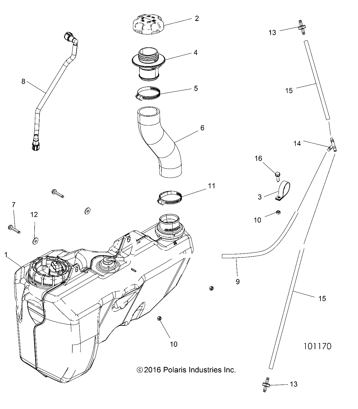 BODY, FUEL TANK - A17SVA85A2 (101170)