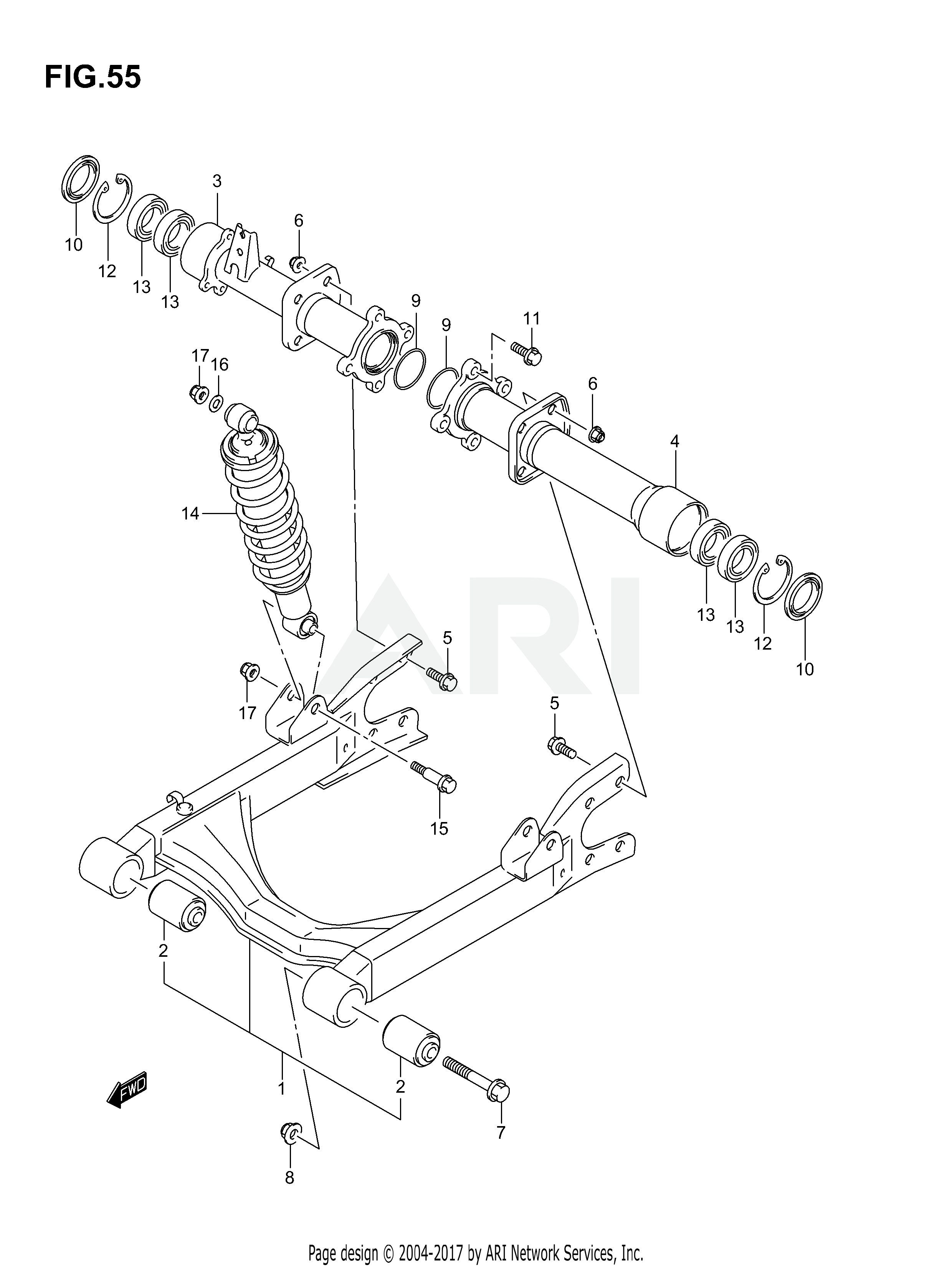 REAR SWINGINGARM