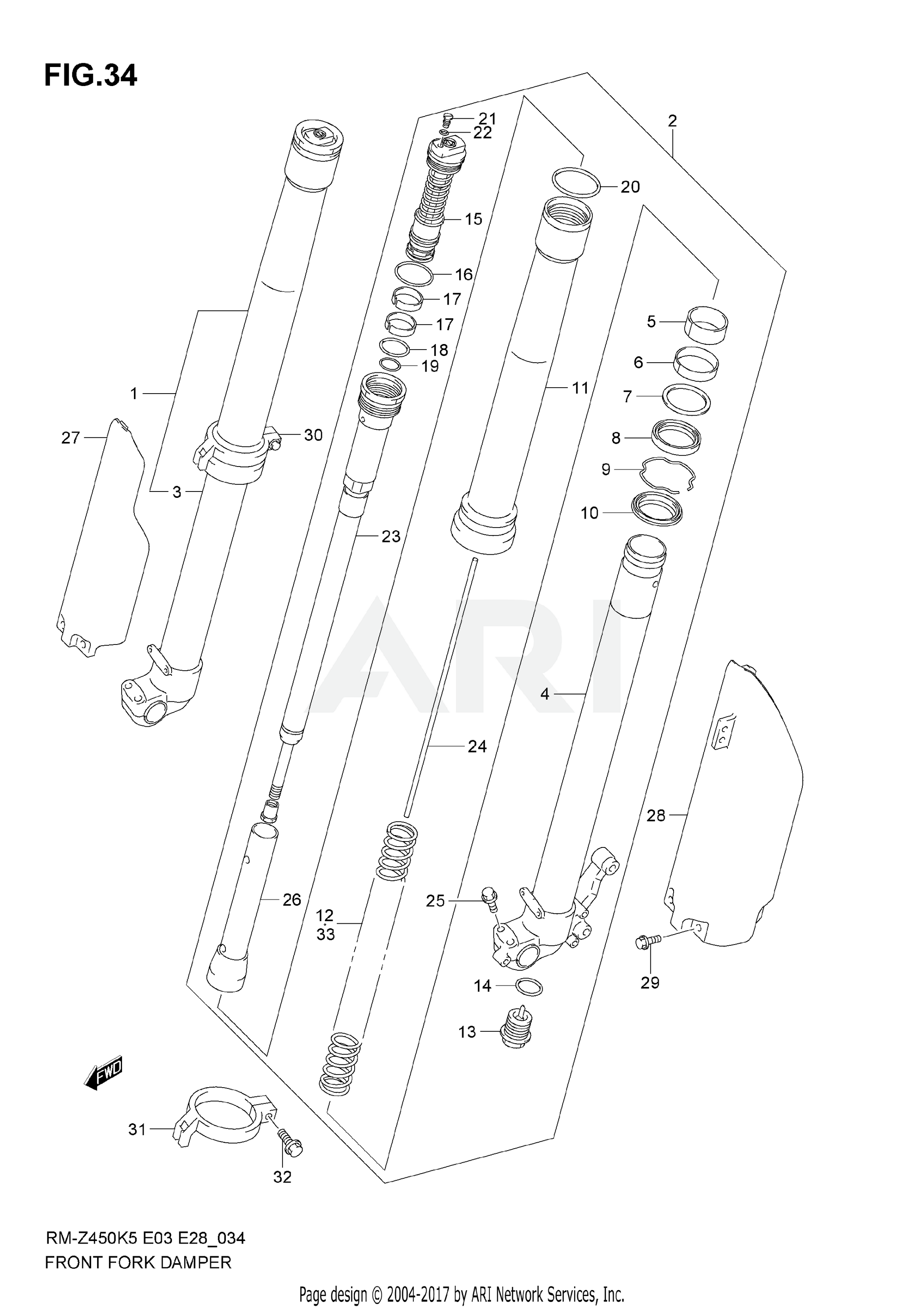 FRONT DAMPER (MODEL K5)