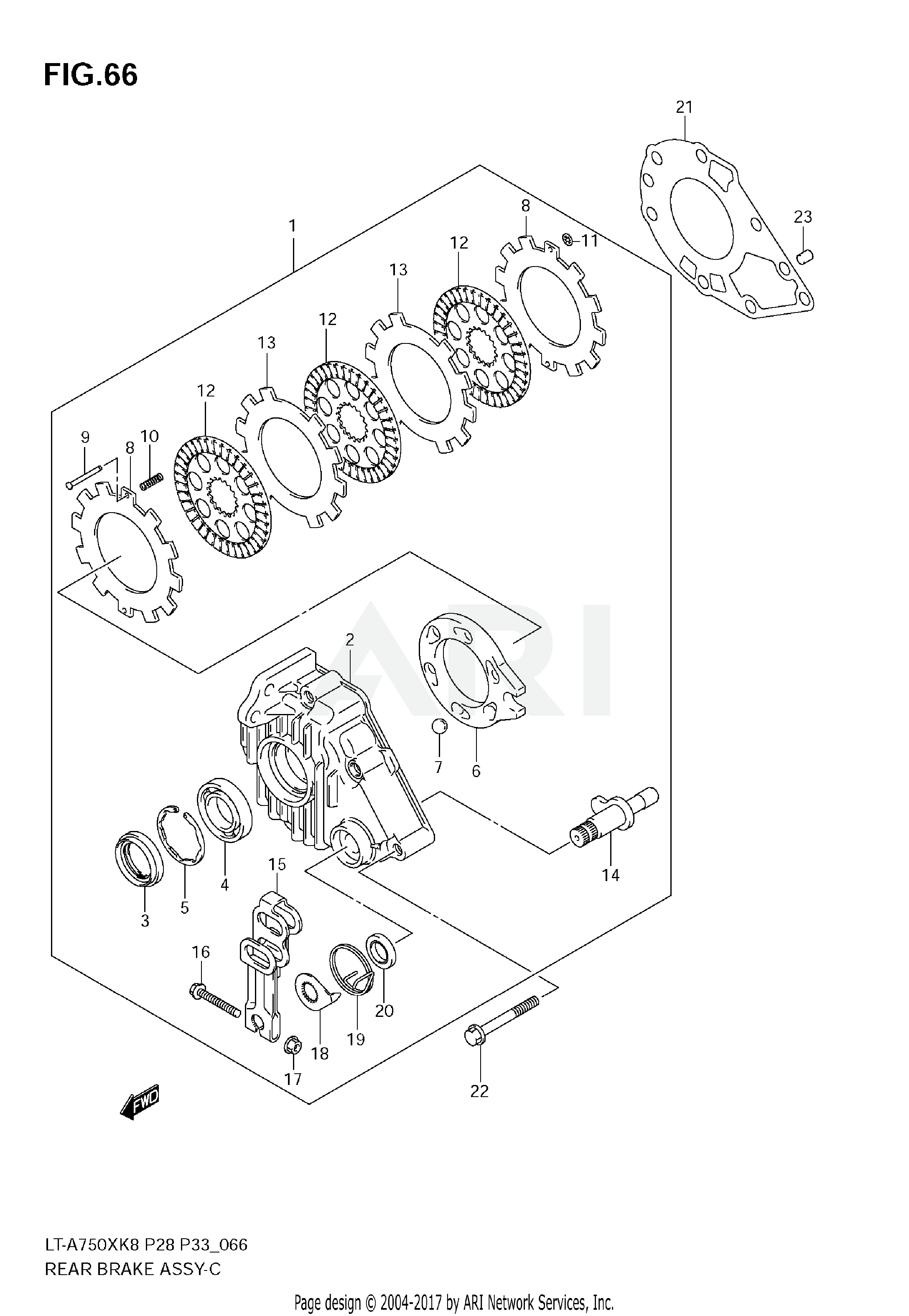 REAR BRAKE ASSY