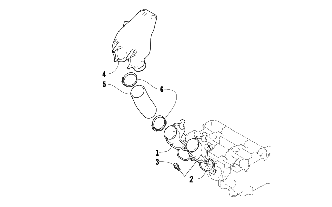 INTAKE MANIFOLD/FLANGE ASSEMBLY