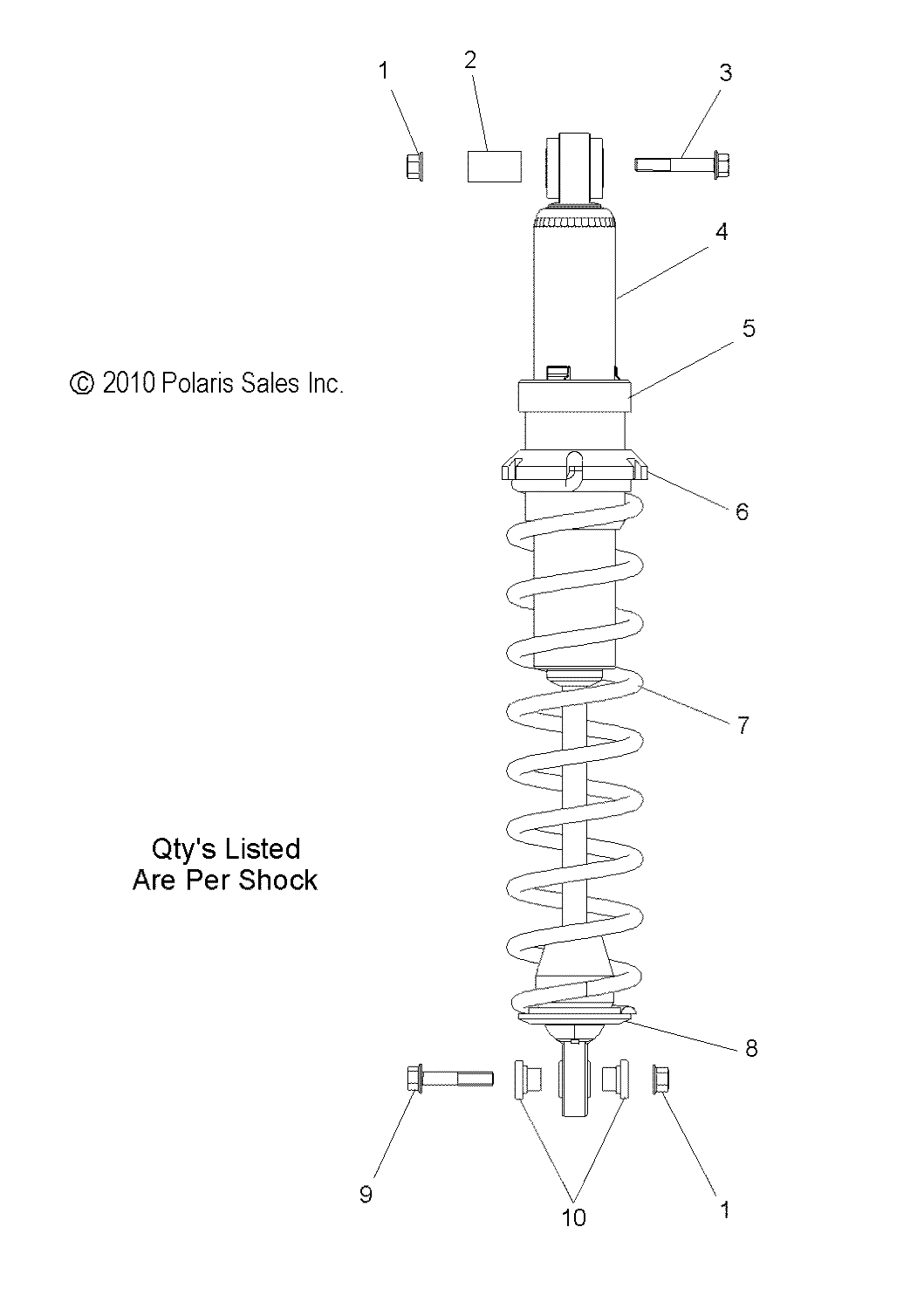 SUSPENSION, SHOCK, IFS - S15CJ5BSL/BEL (49SNOWSHOCKIFS7043614)