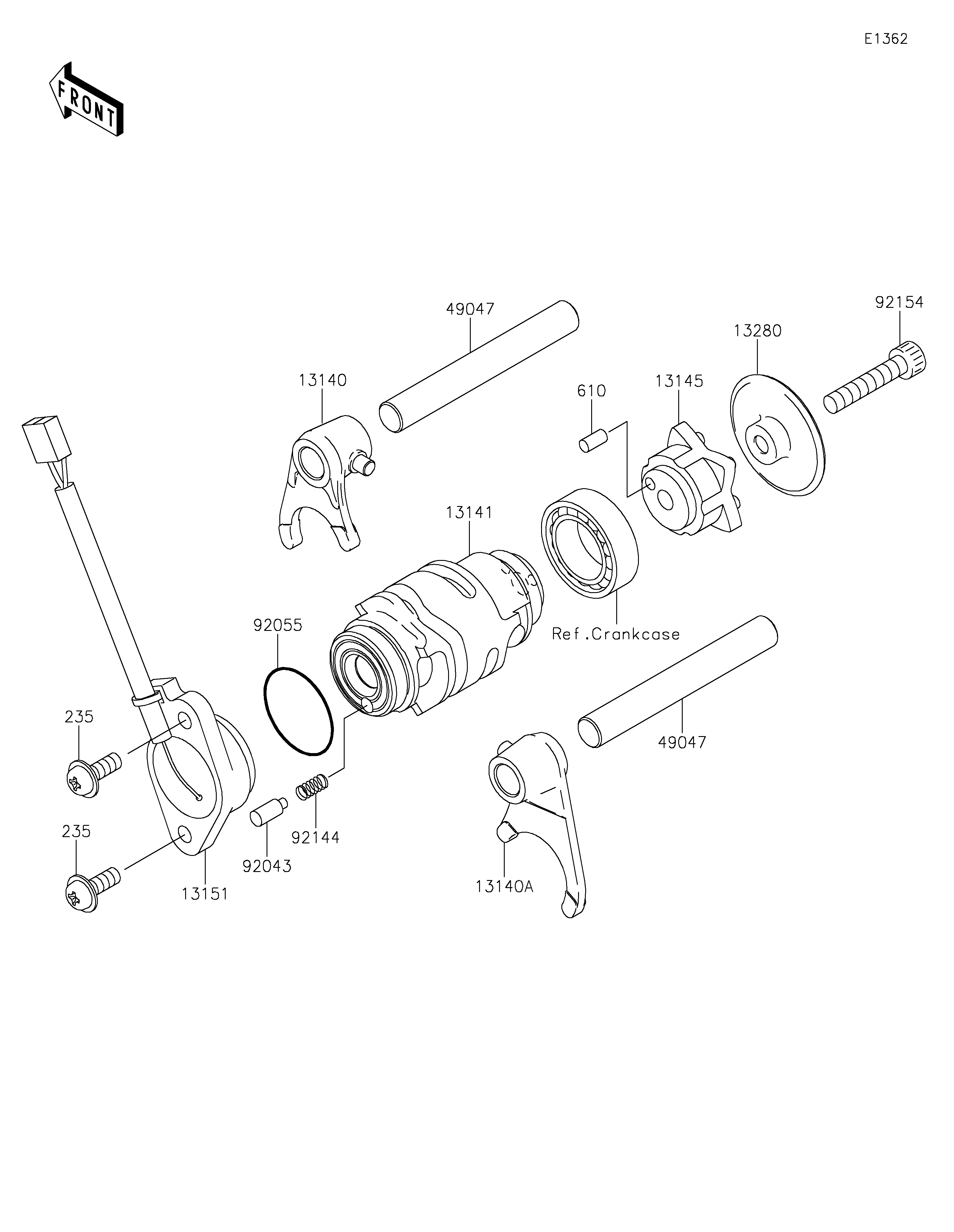 Gear Change Drum/Shift Fork(s)