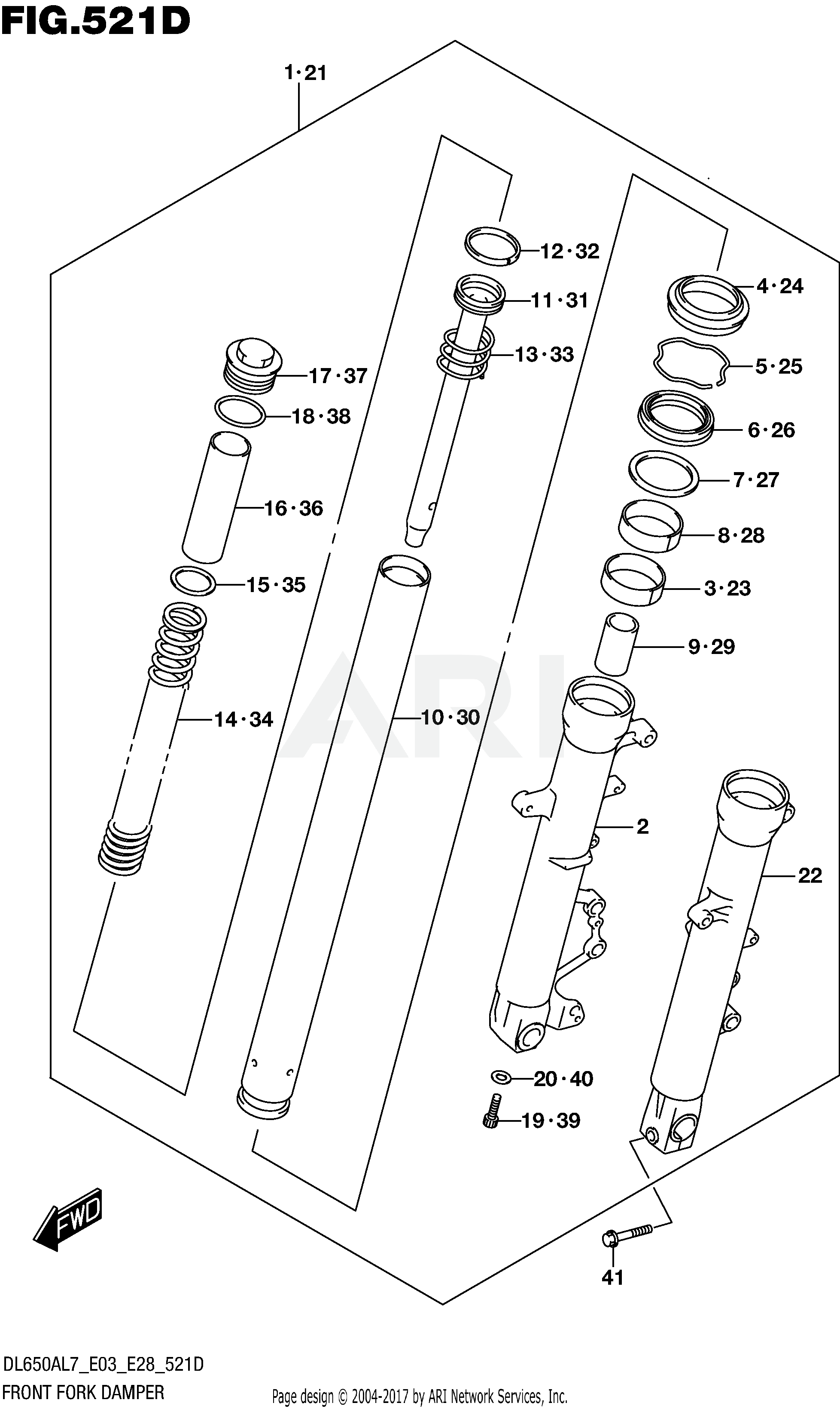 FRONT FORK DAMPER (DL650XAL7 E03)