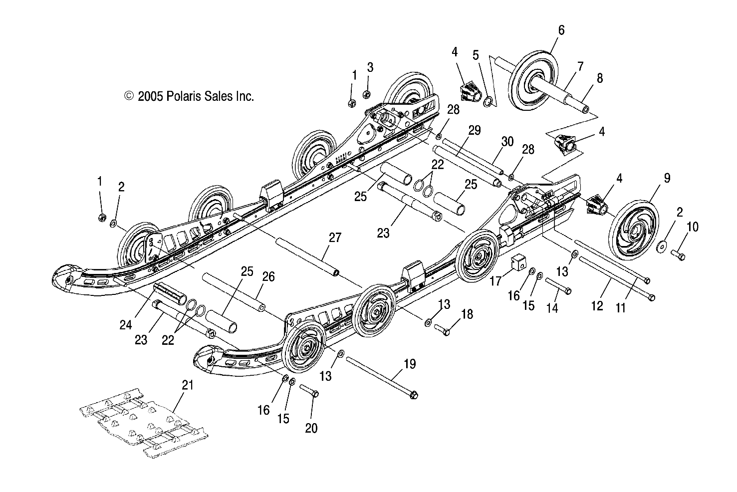 SUSPENSION, REAR - S06PT7HS (4997539753B11)