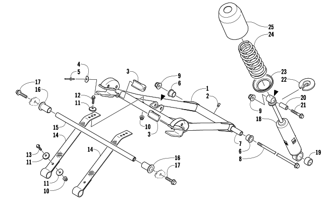 REAR SUSPENSION FRONT ARM ASSEMBLY