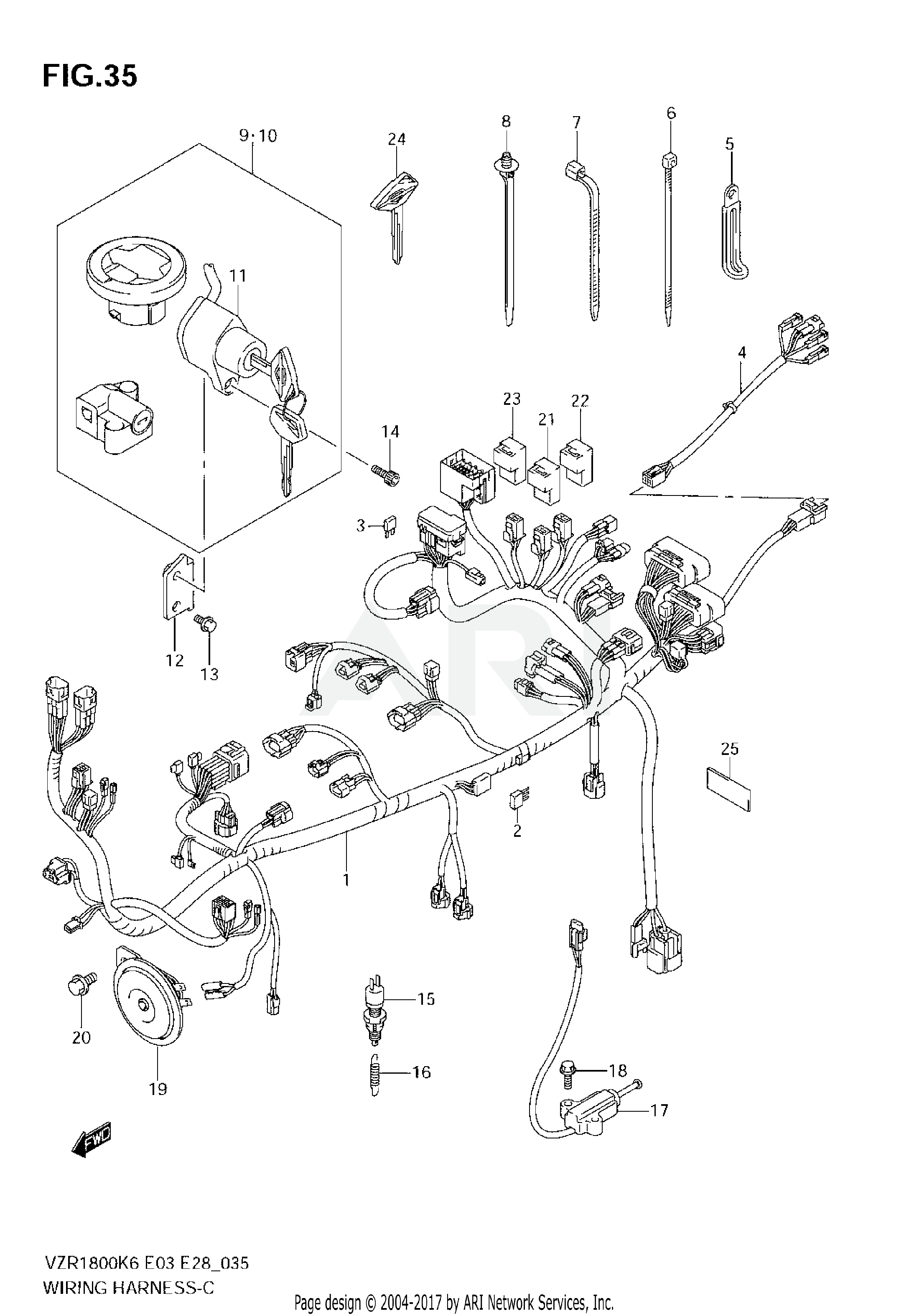 WIRING HARNESS (VZR1800K6/K7/K8,VZR1800ZK7/ZK8)