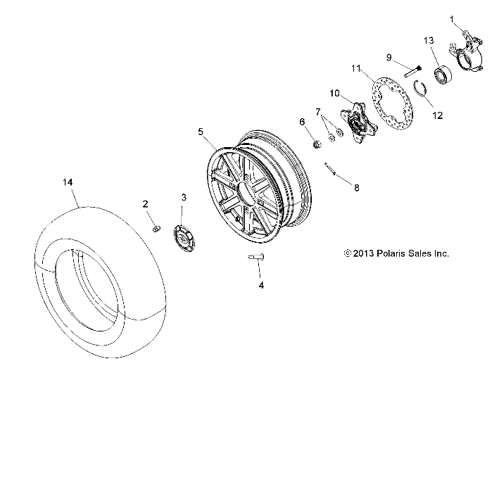 WHEELS, FRONT and HUB - A18SVE95FR