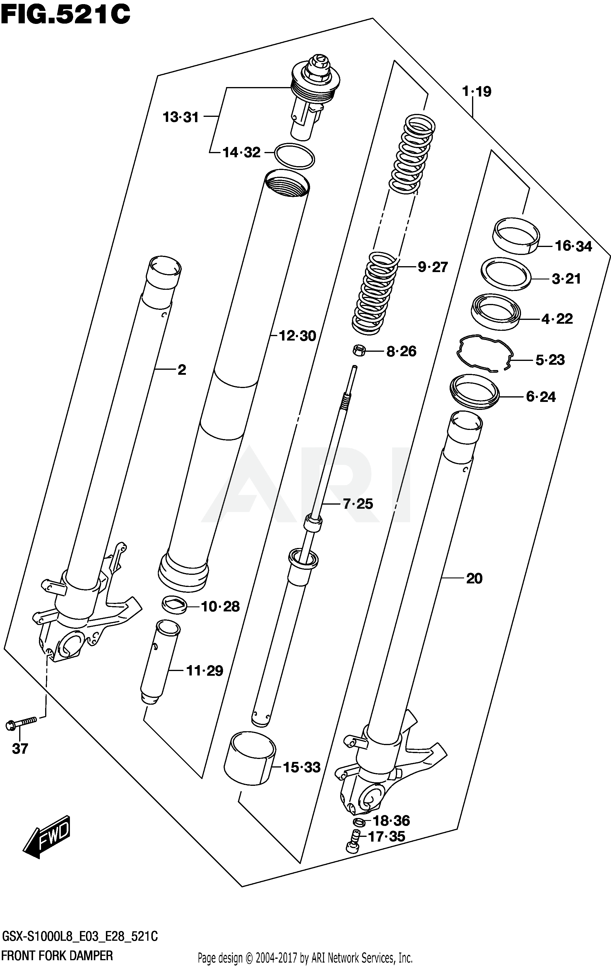 FRONT FORK DAMPER (GSX-S1000AL8 E28)