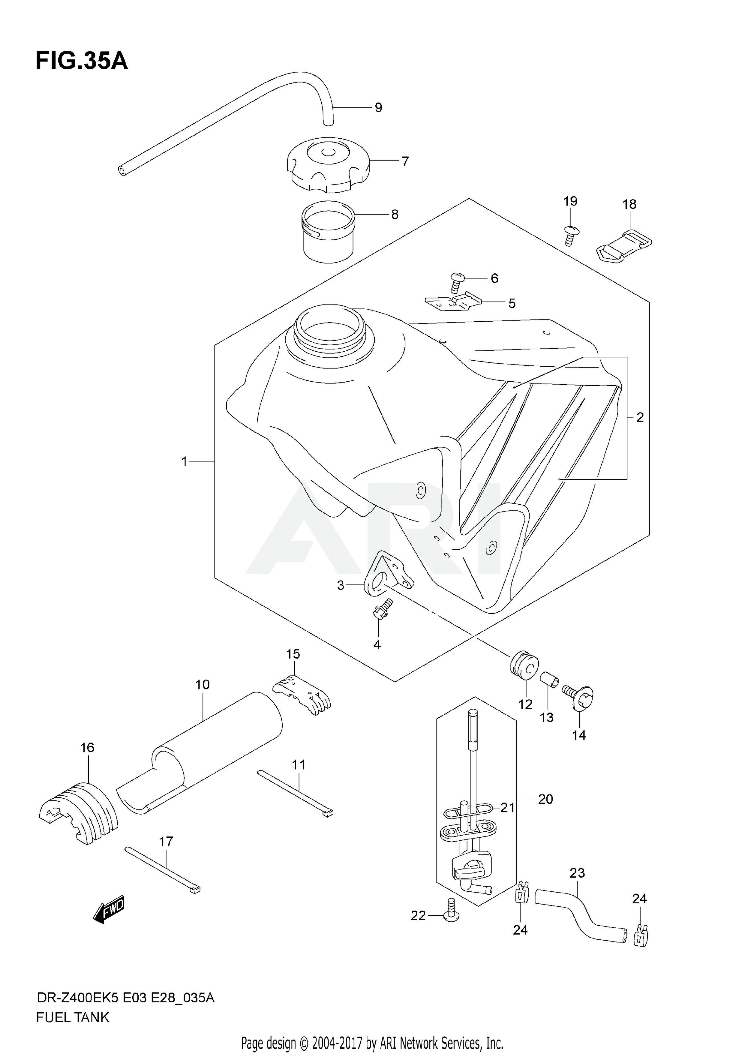 FUEL TANK (MODEL K6)