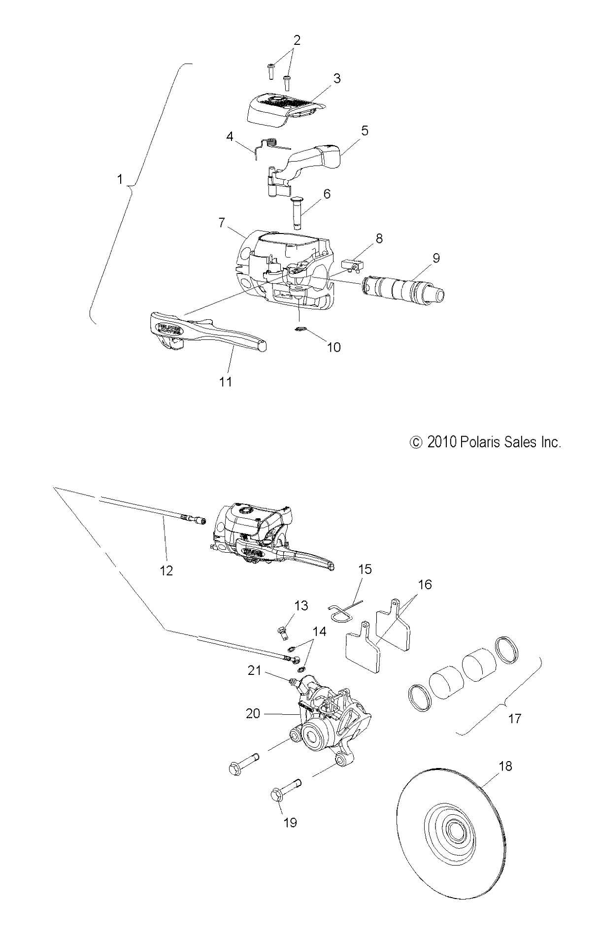 BRAKES, BRAKE SYSTEM - S12BF6NSA/NSL (49SNOWBRAKE11RUSH)