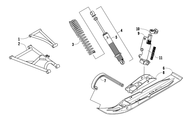 SKI AND FRONT SUSPENSION