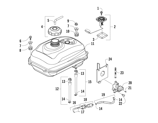 GAS TANK ASSEMBLY