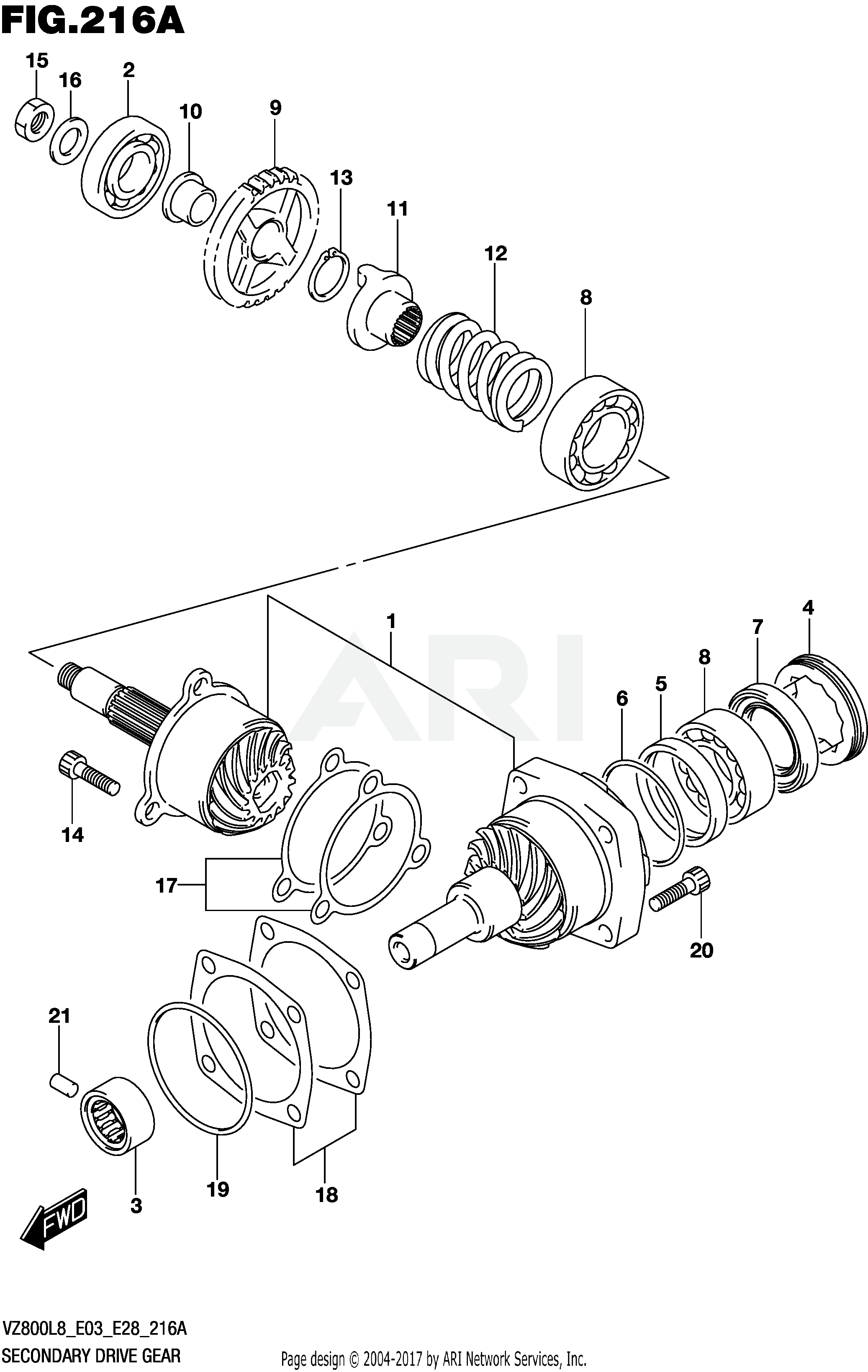 SECONDARY DRIVE GEAR