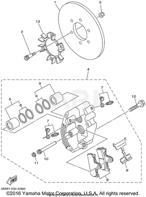 REAR BRAKE CALIPER