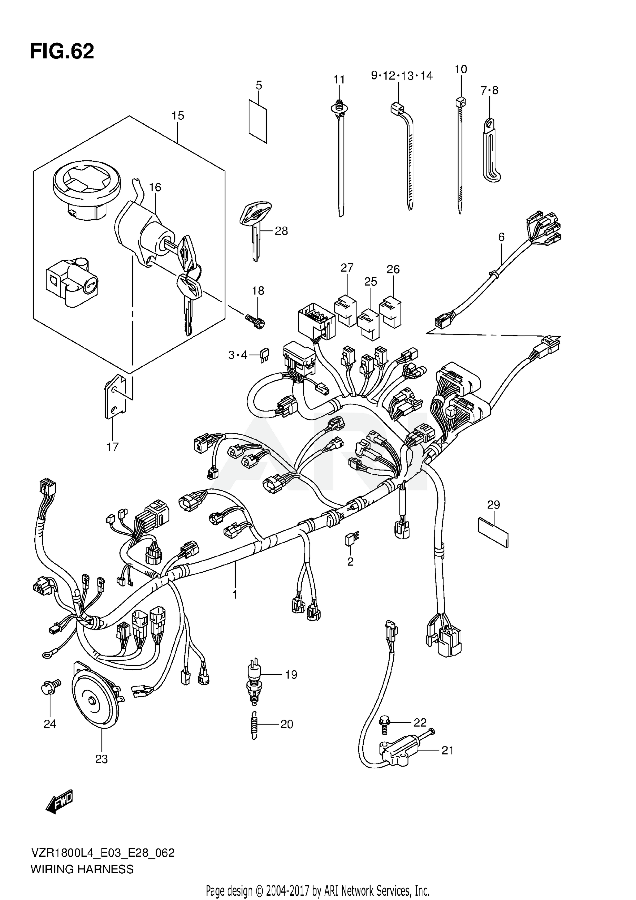 WIRING HARNESS (VZR1800L4 E33)