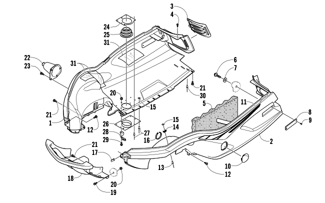 BELLY PAN AND FRONT BUMPER ASSEMBLY