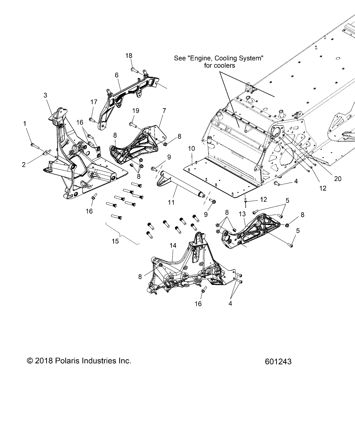 CHASSIS, BULKHEAD ASM. - S20CBA6GSL (601243)