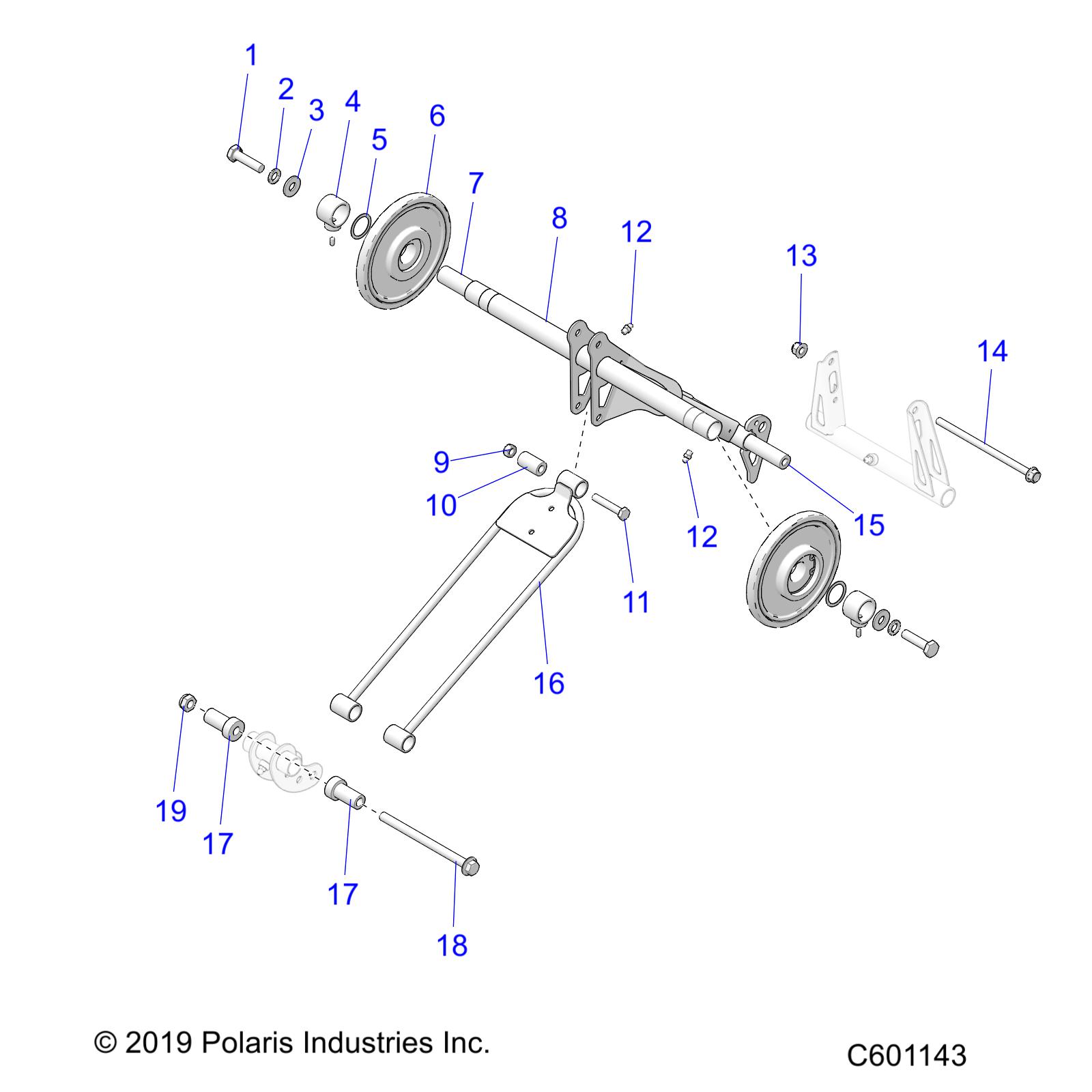 SUSPENSION, TORQUE ARM, REAR - S20CEA5BSL (C601143)