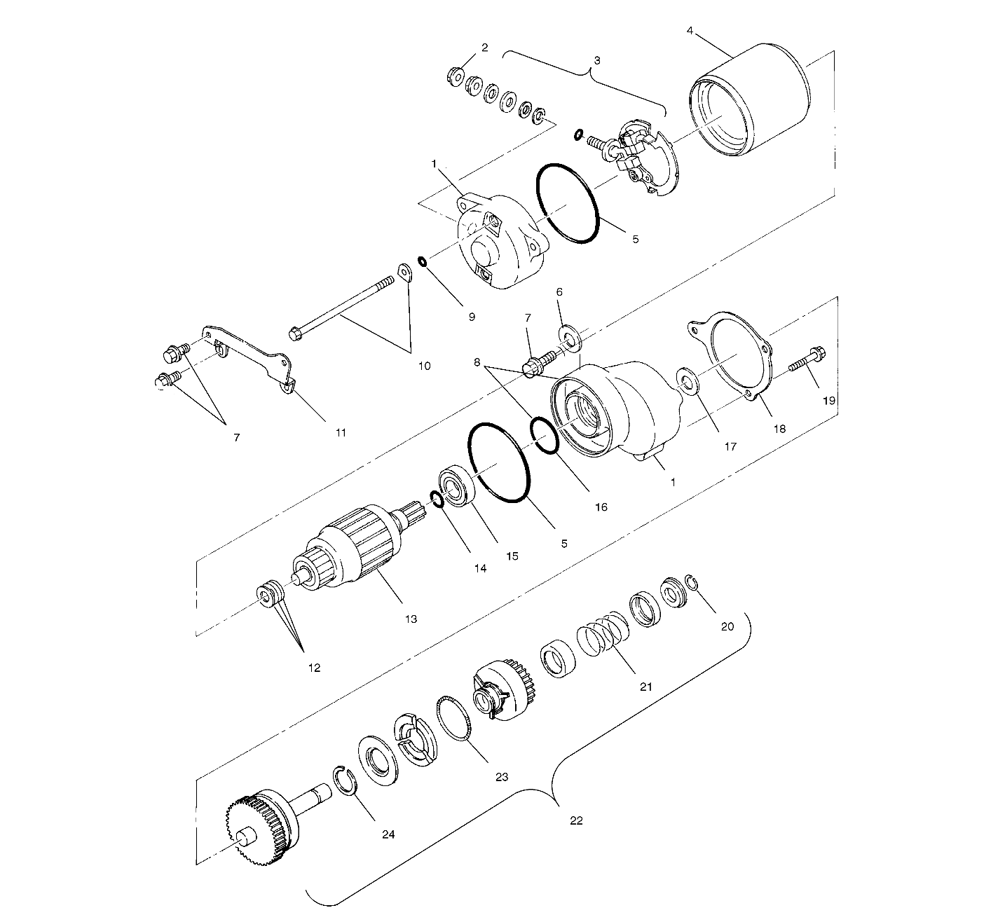 STARTING MOTOR - A00BA38CA (4954835483D004)