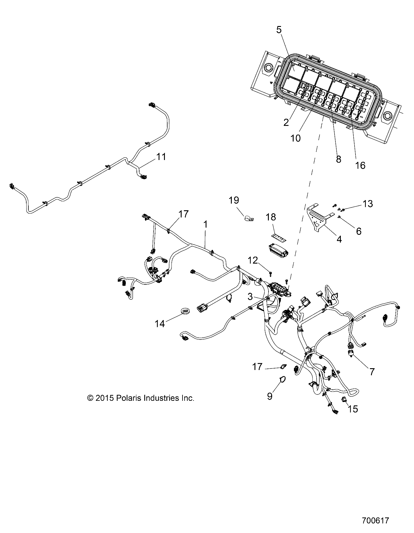 ELECTRICAL, WIRE HARNESSES - R17RMH57A4 (700617)