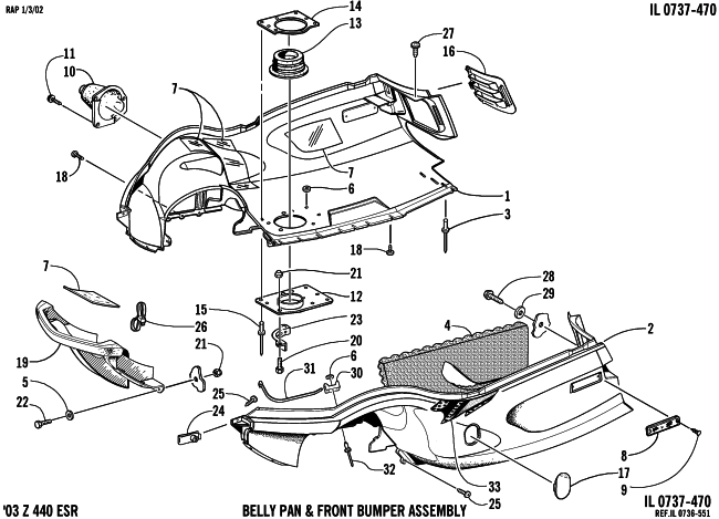 BELLY PAN AND FRONT BUMPER ASSEMBLY