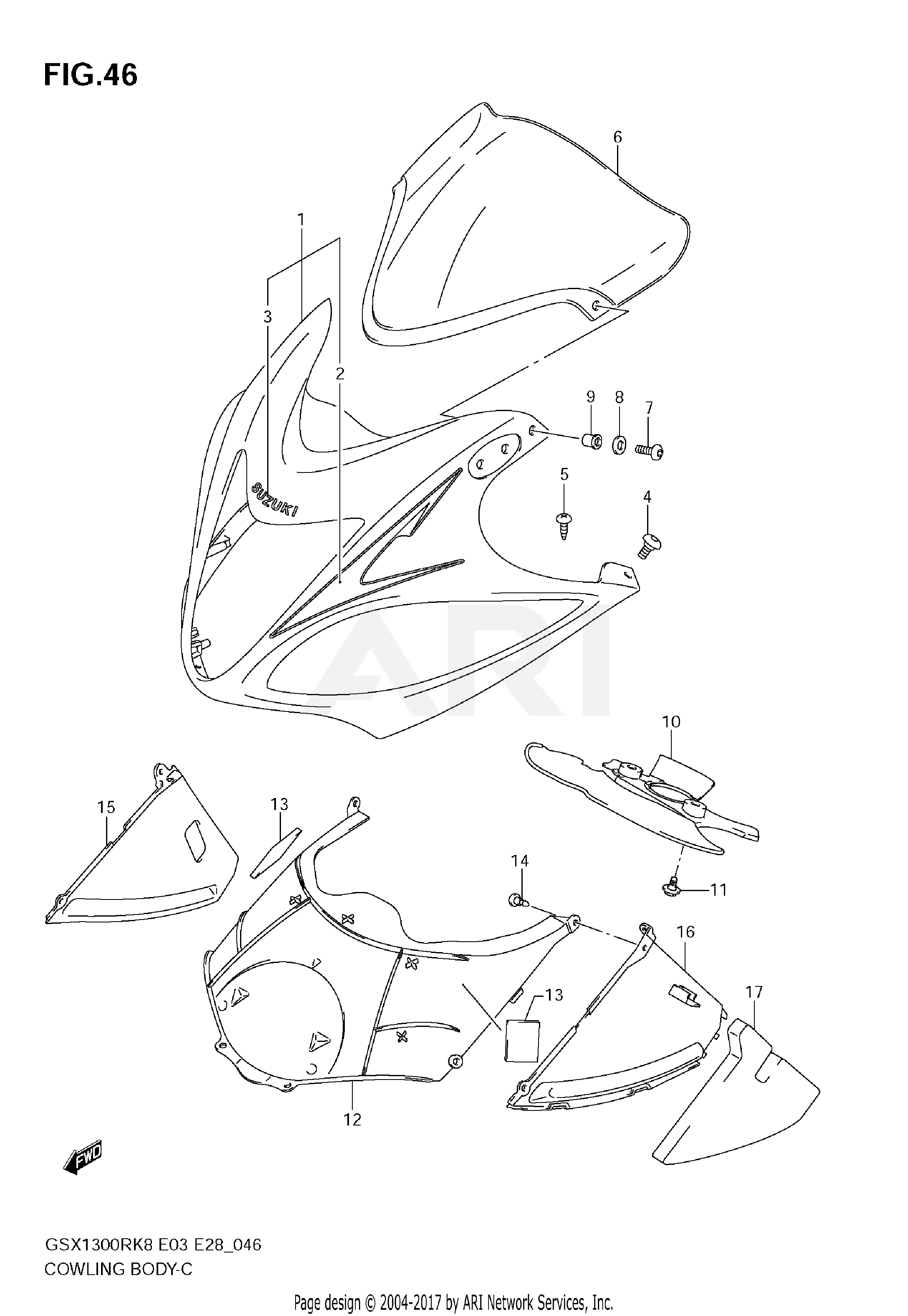 COWLING BODY (MODEL K8)