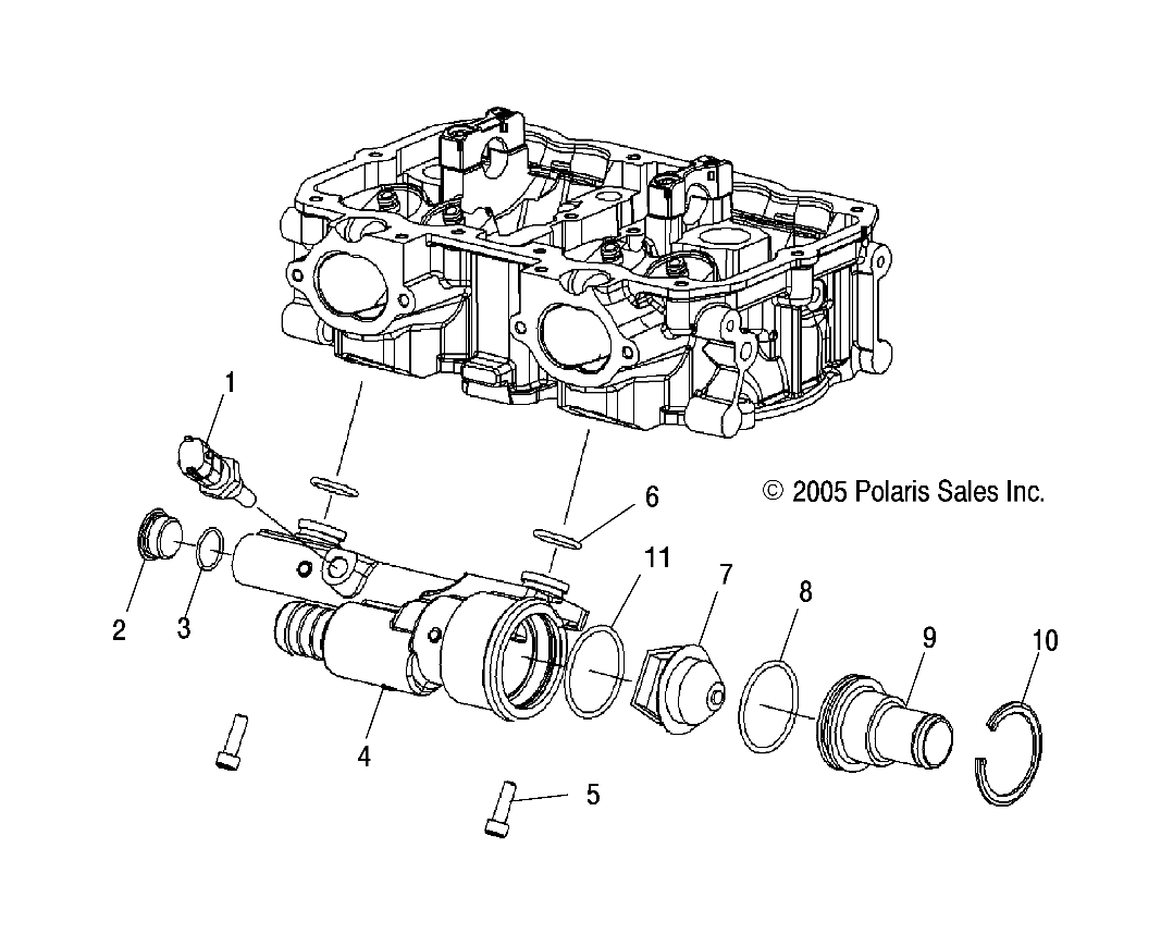 ENGINE, COOLANT RAIL - S12PU7ESL/EEL (49SNOWCOOLANTFSTIQ)